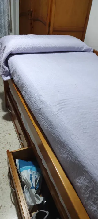 Cama nido madera pino con cajones