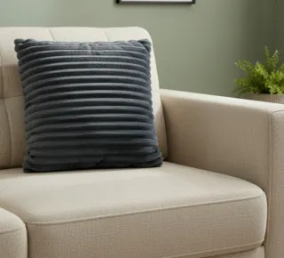 Cojín Suave gris oscuro 45x45