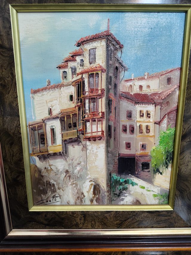 Quadro Decorativo Casas Colgantes Cuenca Antico