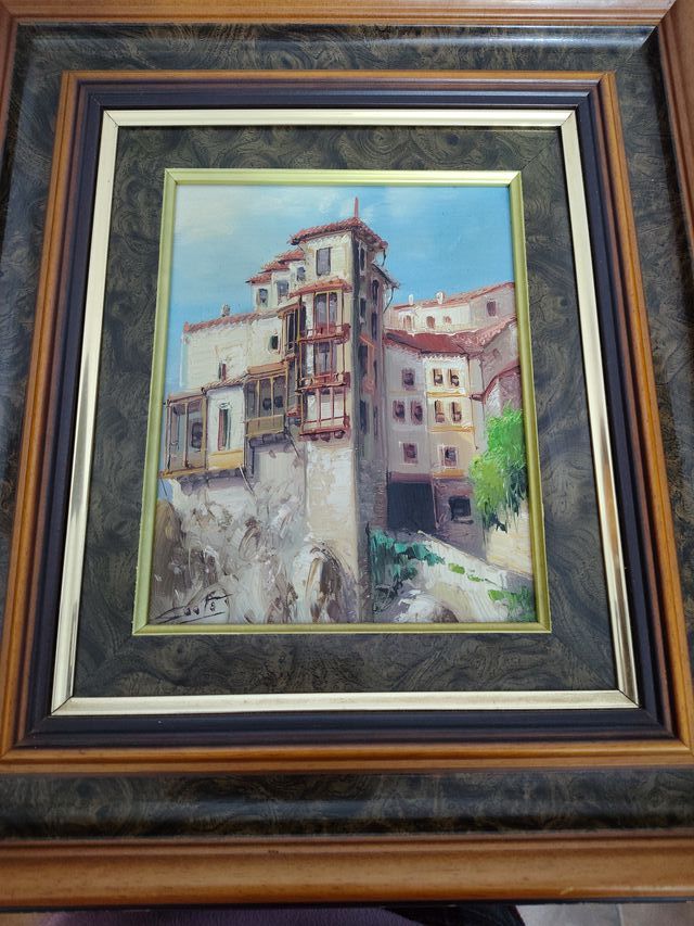 Quadro Decorativo Casas Colgantes Cuenca Antico