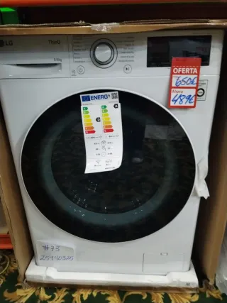 Lavadora LG ThinQ 9/6kg Blanca