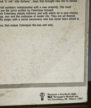 Adriano Celentano – Il tempo se ne va 33 giri