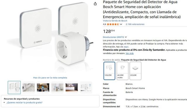 Pacchetto di sicurezza Bosch Smart Home Water Detector