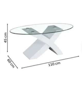 BONITA MESA DE CENTRO OVALADA