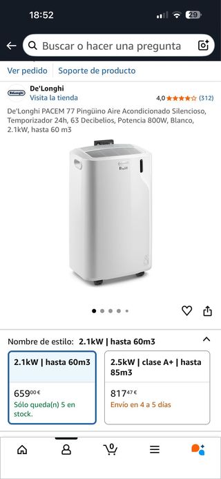 Pingüino DeLonghi A+ Aire Acondicionado