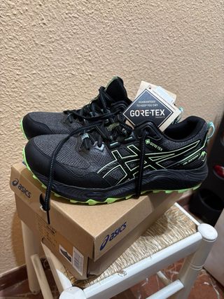 Asics Gel-Sonoma 7 GTX Hombre Negro/Verde