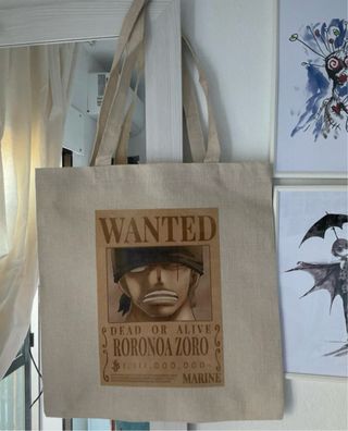 Bolso Tote Wanted Roronoa Zoro One Piece
