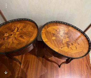 Comodini antichi in legno e metallo