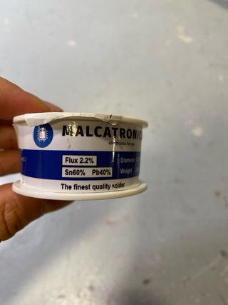 Solda MALCATRONICS 0.7mm Sn60% Pb40% 100g