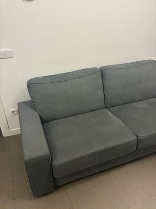 Sofá 3 plazas Gris Corte Inglés