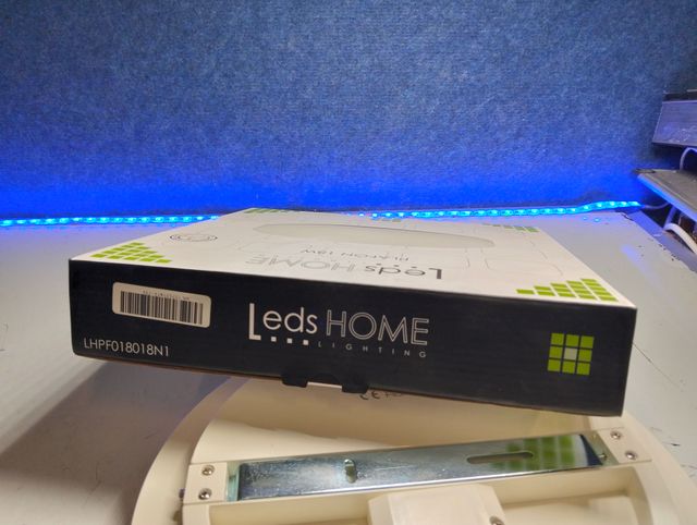 Plafón LED LedsHome 18W 4000K 1500lm Blanco IP44 Ø230mm