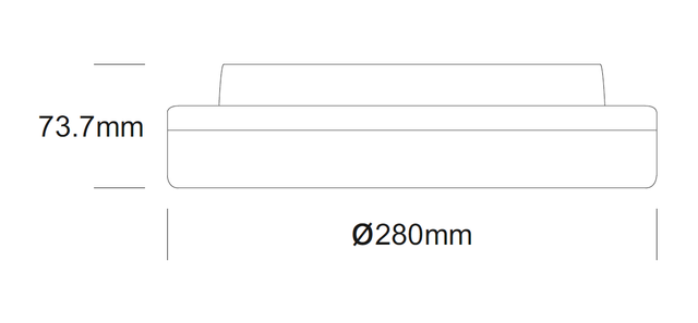 Plafón LED LedsHome Lira 18W 4000K IP65 Exterior