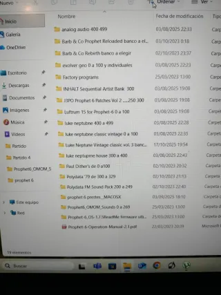 Sequential Prophet 6 Sintetizador