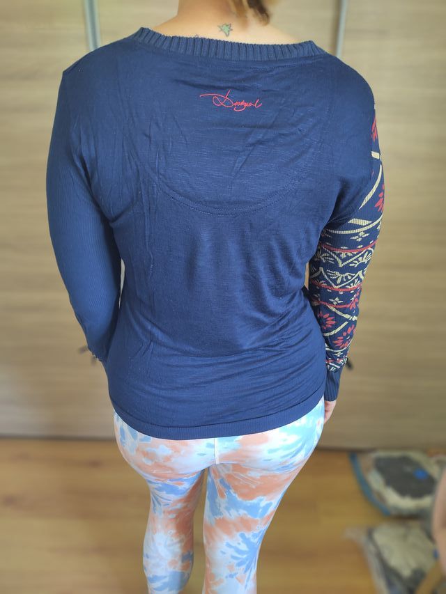 Jersey fino Desigual azul multicolor