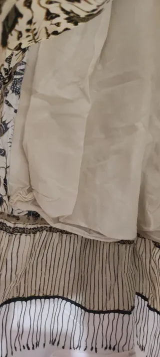 Vestido Hoss Intropia estampado beige y marrón