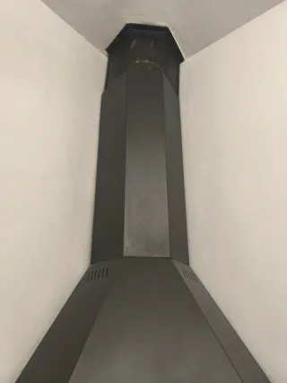 Chimenea de leña hierro negra