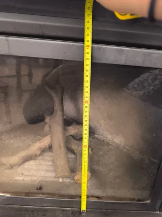 Chimenea de leña hierro negra