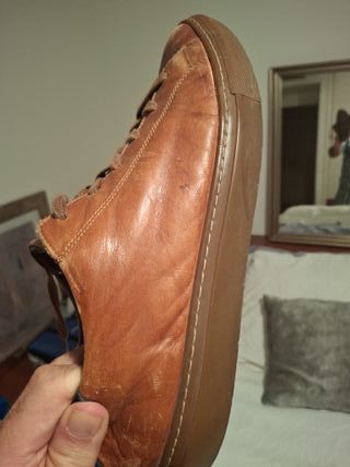 Zapatillas  piel vestir  El Ganso Marrones cognac