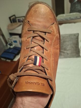 Zapatillas  piel vestir  El Ganso Marrones cognac