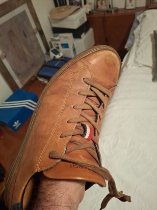 Zapatillas  piel vestir  El Ganso Marrones cognac