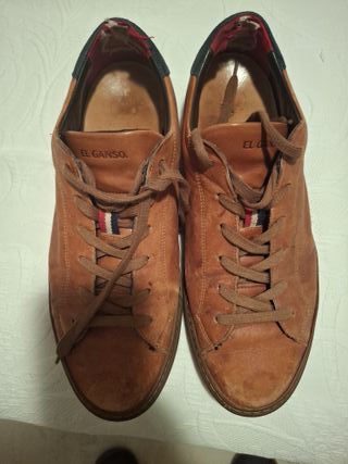 Zapatillas  piel vestir  El Ganso Marrones cognac