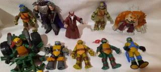 Lote Figuras Tortugas Ninja y Villanos