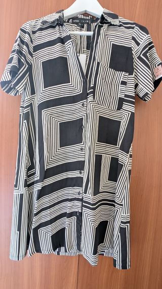 Vestido camisero Lefties rayas S