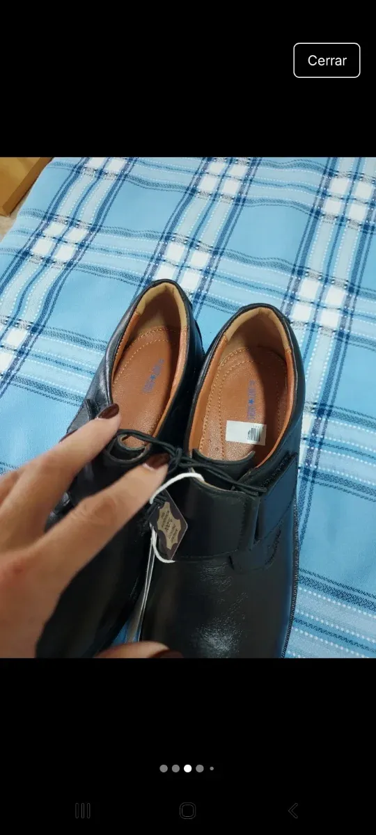 Zapato escolar negro talla 37