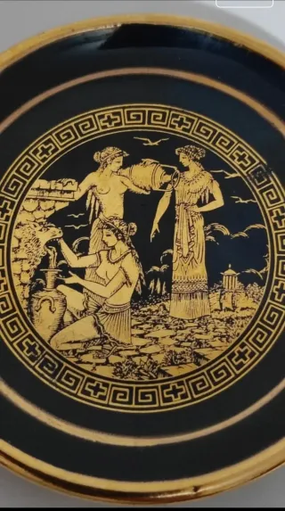 Piattino decorativo greco mignon