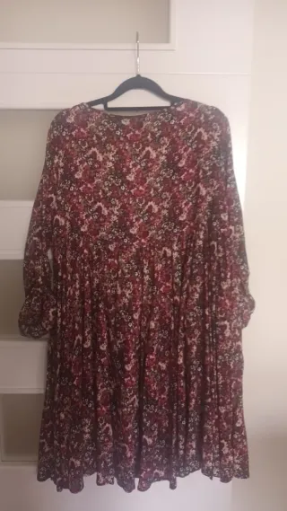 Vestido H&M estampado floral talla L 42