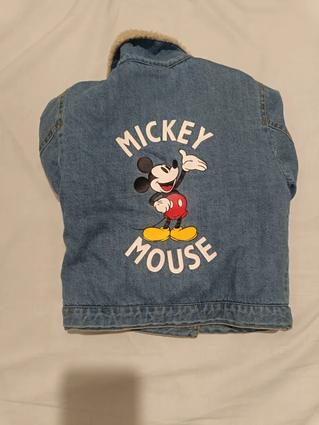 Chaqueta vaquera Mickey Mouse borreguito