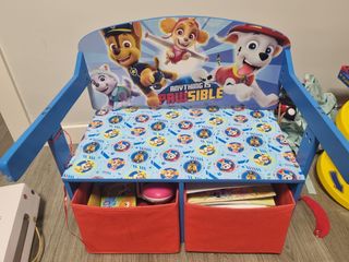 Pupitre/Banco Juguetero Patrulla Canina