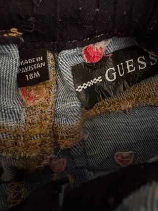 Guess Jeans Bambina 18 Mesi Cuori Rossi