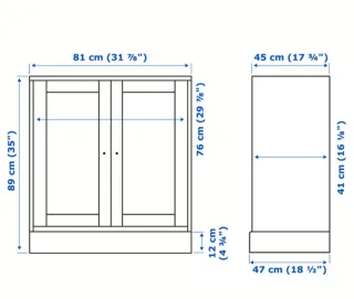 Armario blanco de salón
