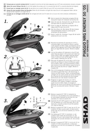 Soporte Baúl SHAD PIAGGIO NRG