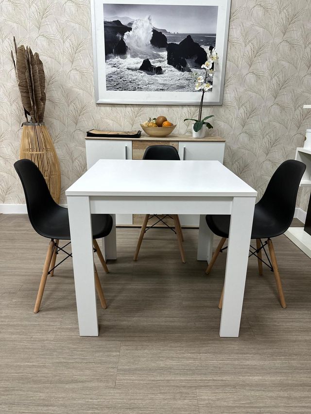 Mesa Comedor Nueva 80cm Oferta 4 Sillas