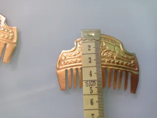 Juego Peinetas Fallera Niña Oro