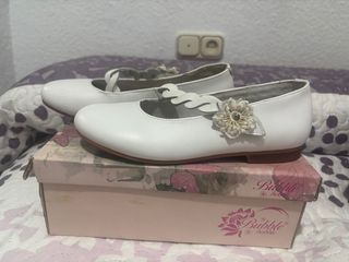 Zapatos de Bubble Bobble Blancos Niña