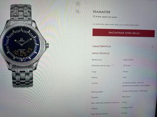 Reloj Omega Seamaster Multifunción 120 cuarzo