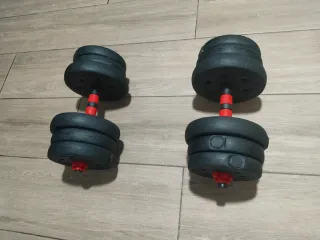 Mancuernas convertibles a barra