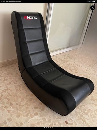 Silla Gaming Plegable RACING Negra