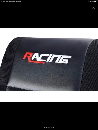 Silla Gaming Plegable RACING Negra