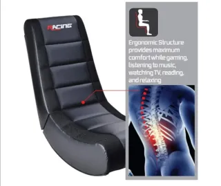 Silla Gaming Plegable RACING Negra