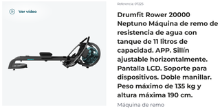 Máquina de Remo Drumfit Neptuno 20000