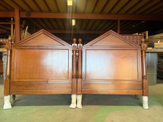 Cabeceros clásicos en nogal