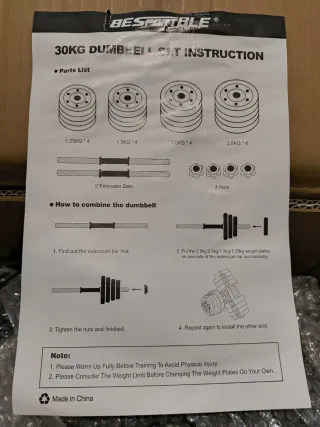 Mancuernas BESPORTBLE 30 Kg