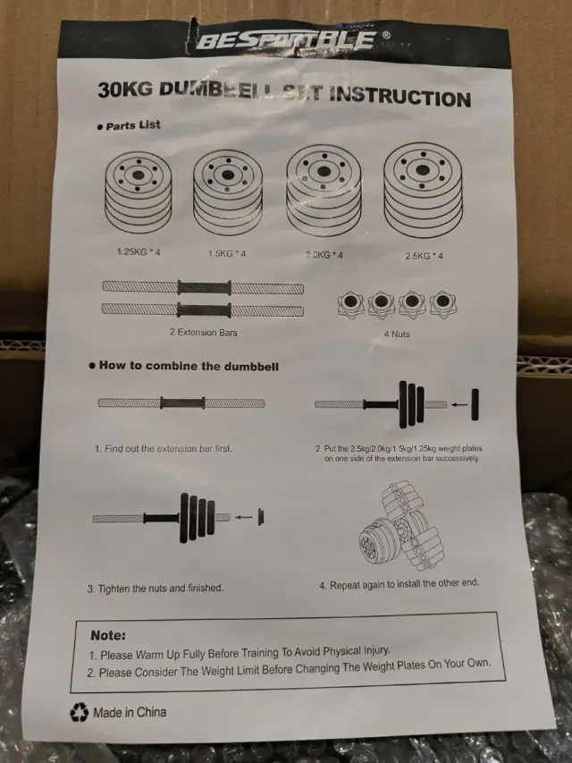 Mancuernas BESPORTBLE 30 Kg