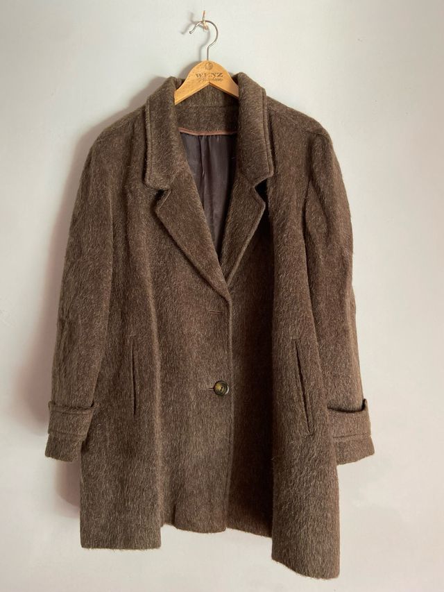 Abrigo lana y mohair