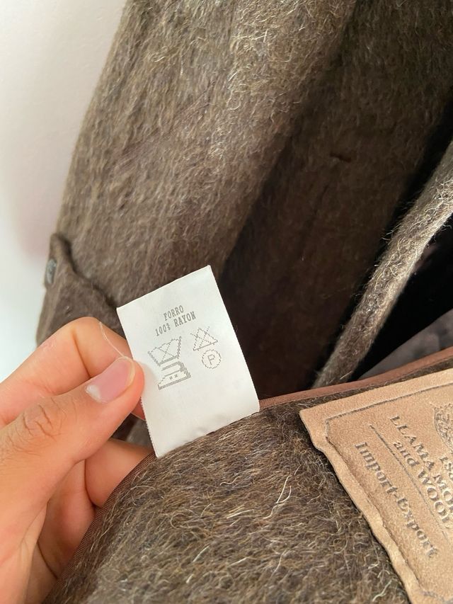 Abrigo lana y mohair