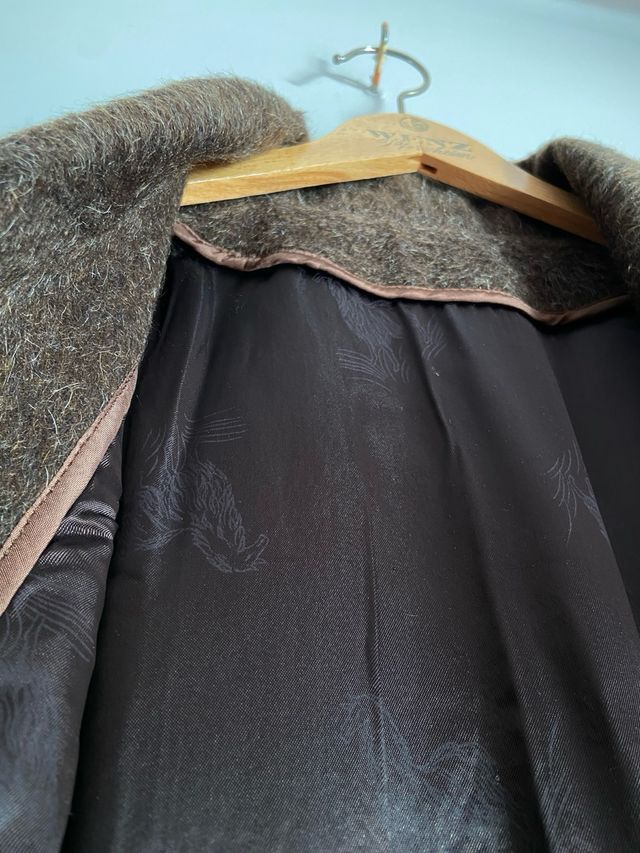 Abrigo lana y mohair